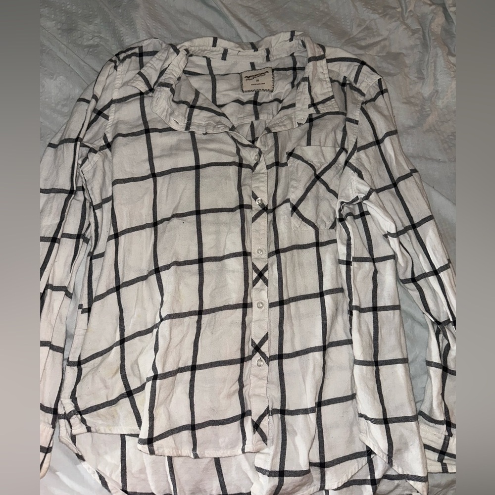 Black and white flannel